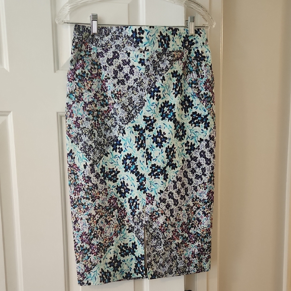 Anthropologie Floral Patchwork Skirt